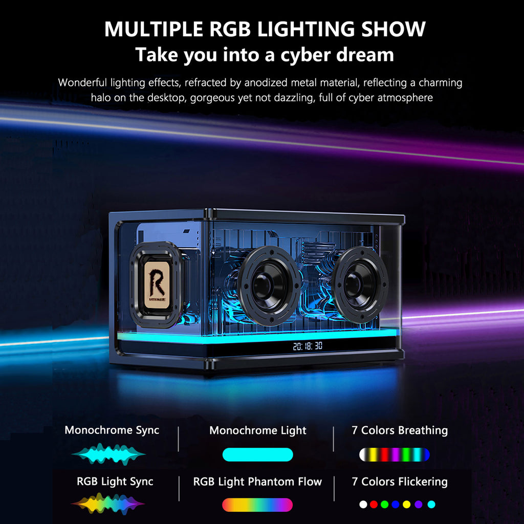 JOYIDEAVA 40W Bluetooth Speaker Ultra Deep Bass Wireless Stereo Speaker