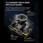 JOYIDEAVA Bluetooth Speaker 40W Ultra Heavy Bass Speaker