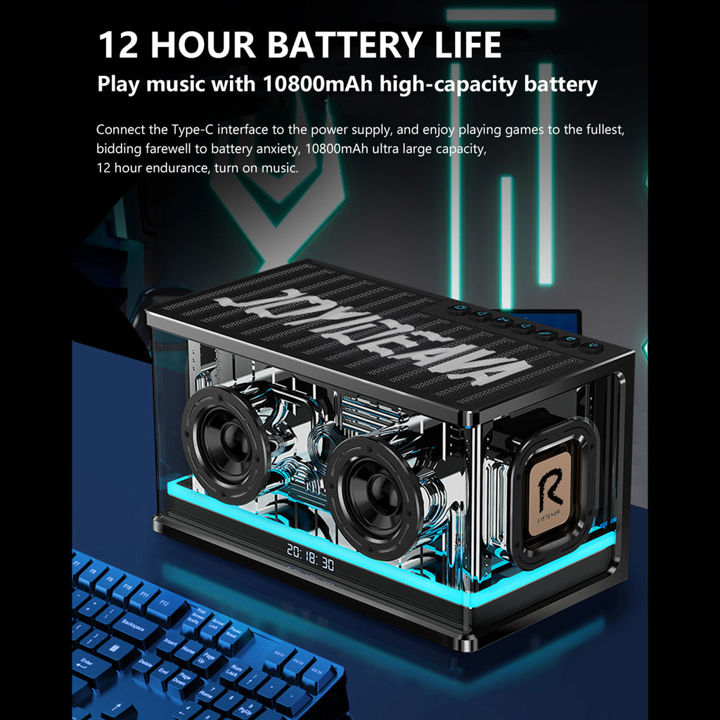 JOYIDEAVA Bluetooth Speaker 40W Ultra Heavy Bass Speaker